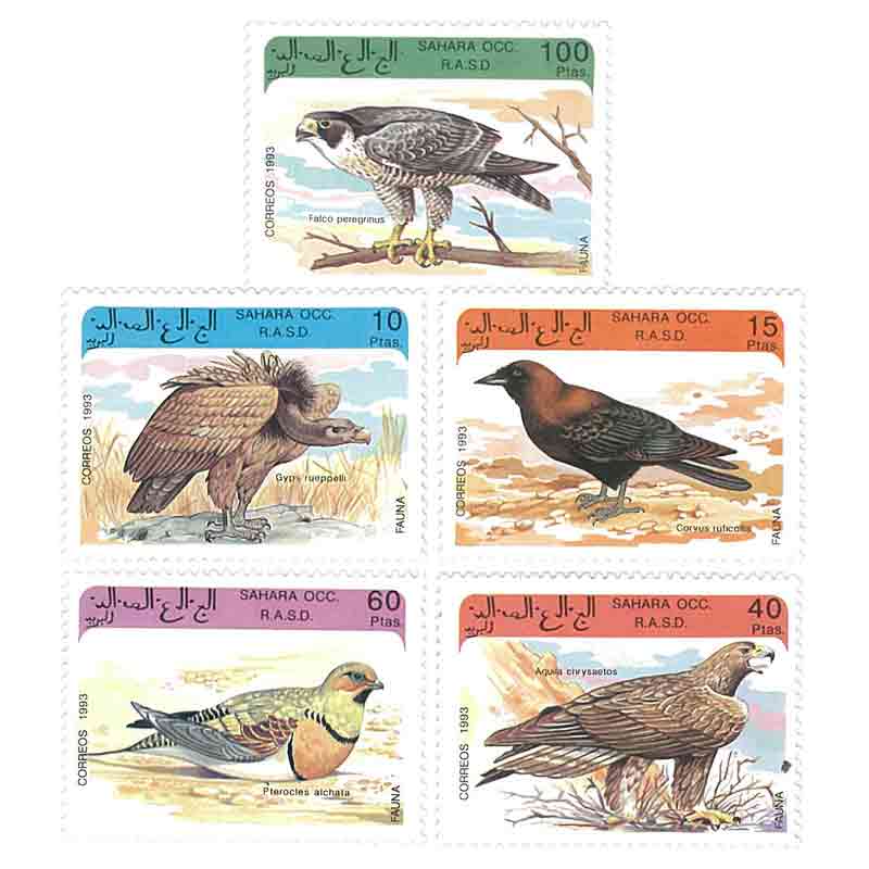 Sahara Stamp, 1993 Bird, Animals, Wildlife
