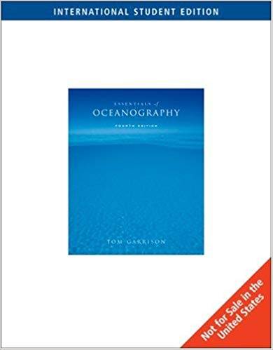 Essentials of Oceanography ISBN 9780495105800