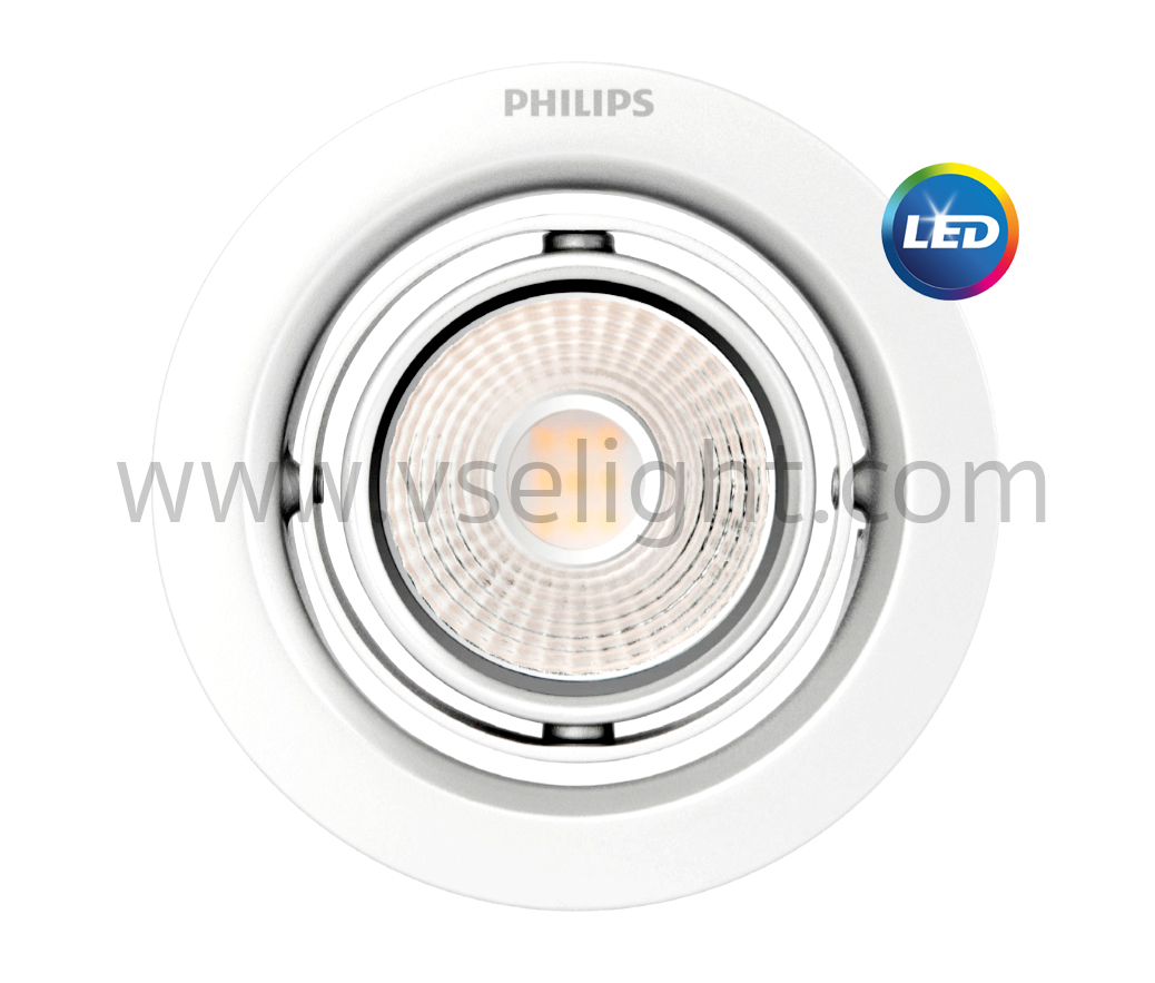 โคมดาวน์ไลท์ LED POMERON Philips Recessed Spot Light LED หน้ากว้าง 2.7 นิ้ว