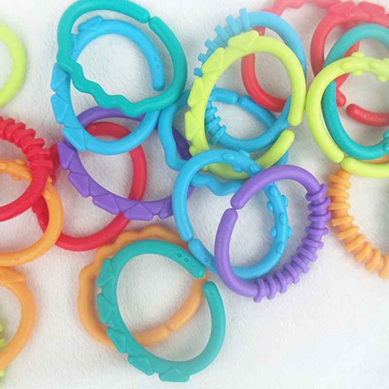 MUISUNGSHOP COD � ห่วงกัดร้อยแขวนของเล่น 6 ชิ้น mamas& papas