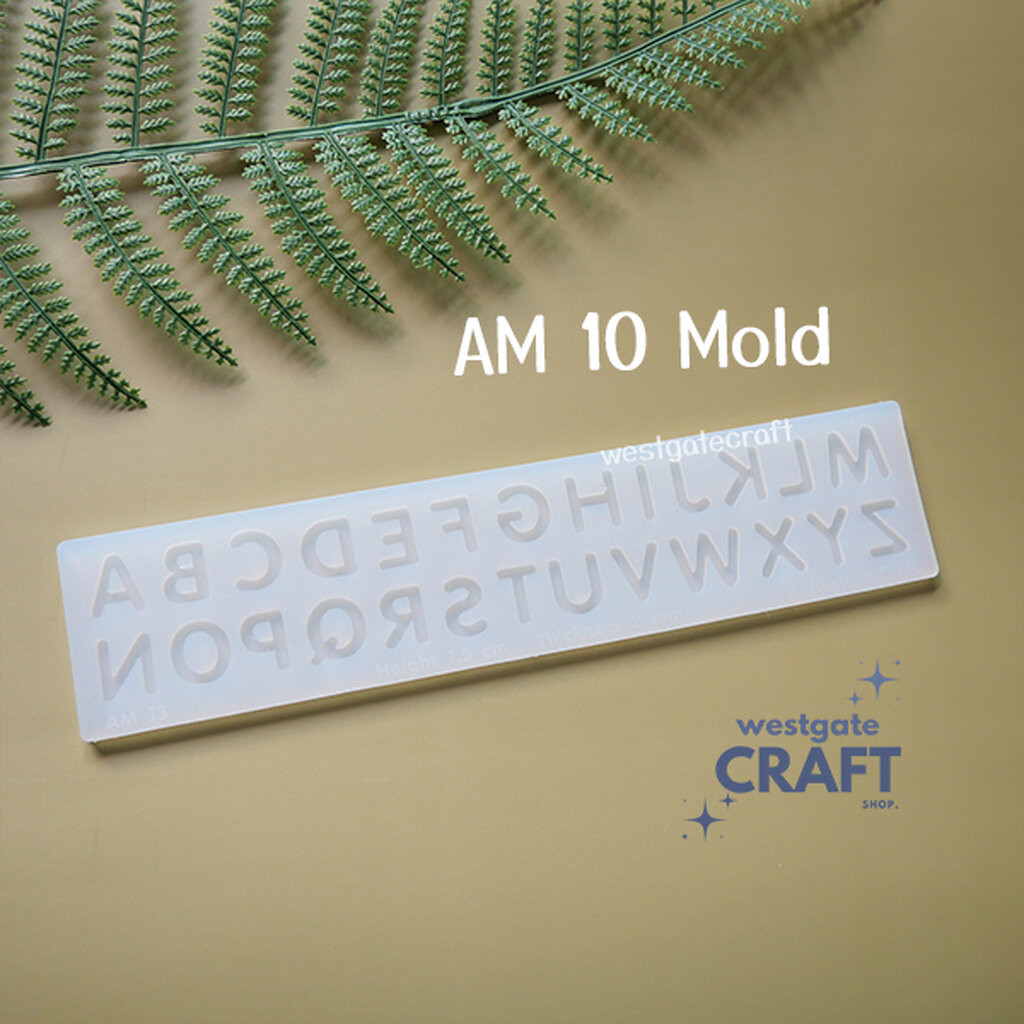 แม่พิมพ์ตัวอักษร AM10-12 Mold / Height 0.7-1 cm