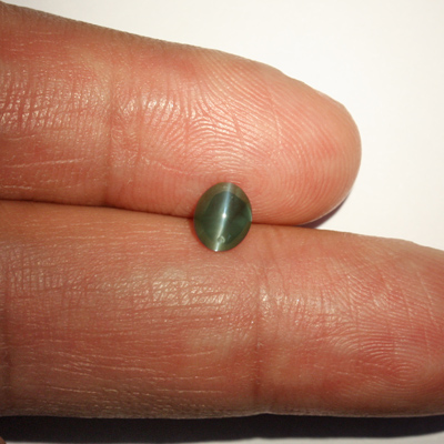 อเล็กซานไดรท์ตาแมว (Alexandrite Cat's eye) 0.96 กะรัต ตาแมวเจ้าสามสี หายากมาก