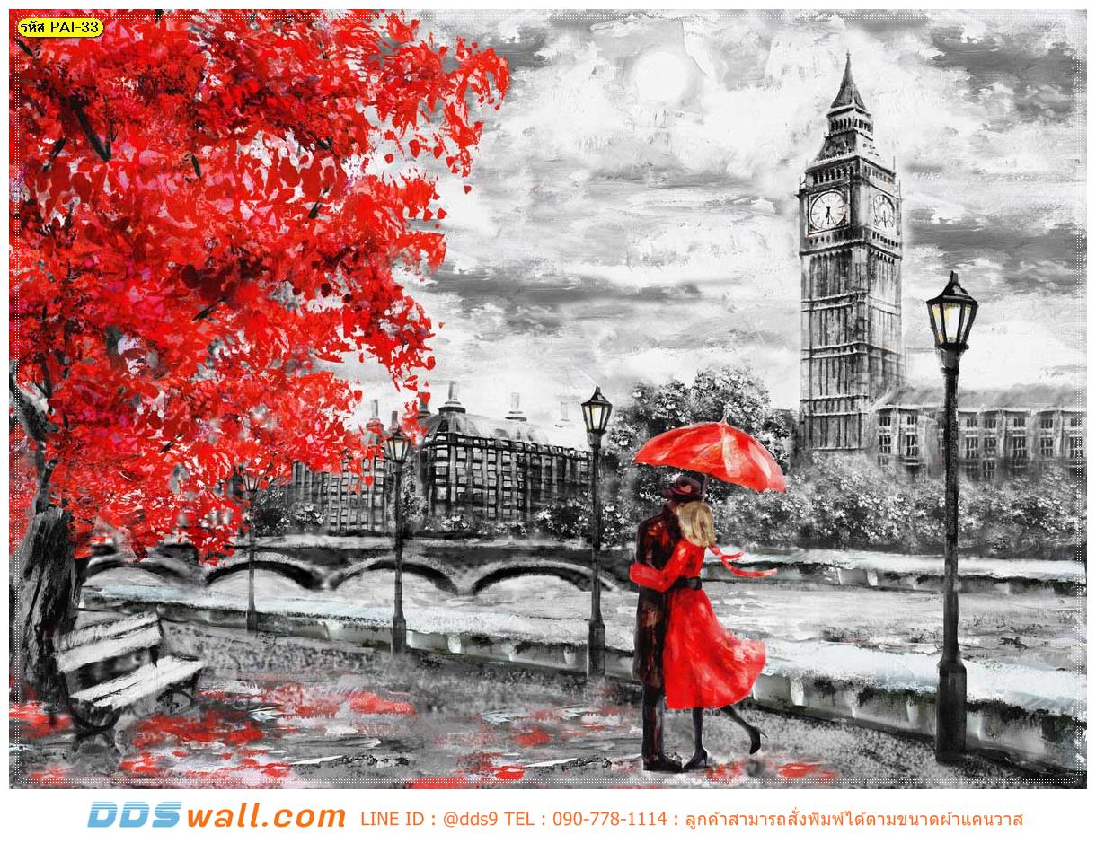 สั่งทำภาพพิมพ์แคนวาสติดห้องนอน เพิ่มบรรยากาศด้วยภาพวาดกรุงลอนดอนติดผนัง ให้ดูน่าค้นหาเเละสงบขึ้น