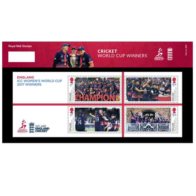 UK Stamp, 2019 Cricket World Cup Winners Pack