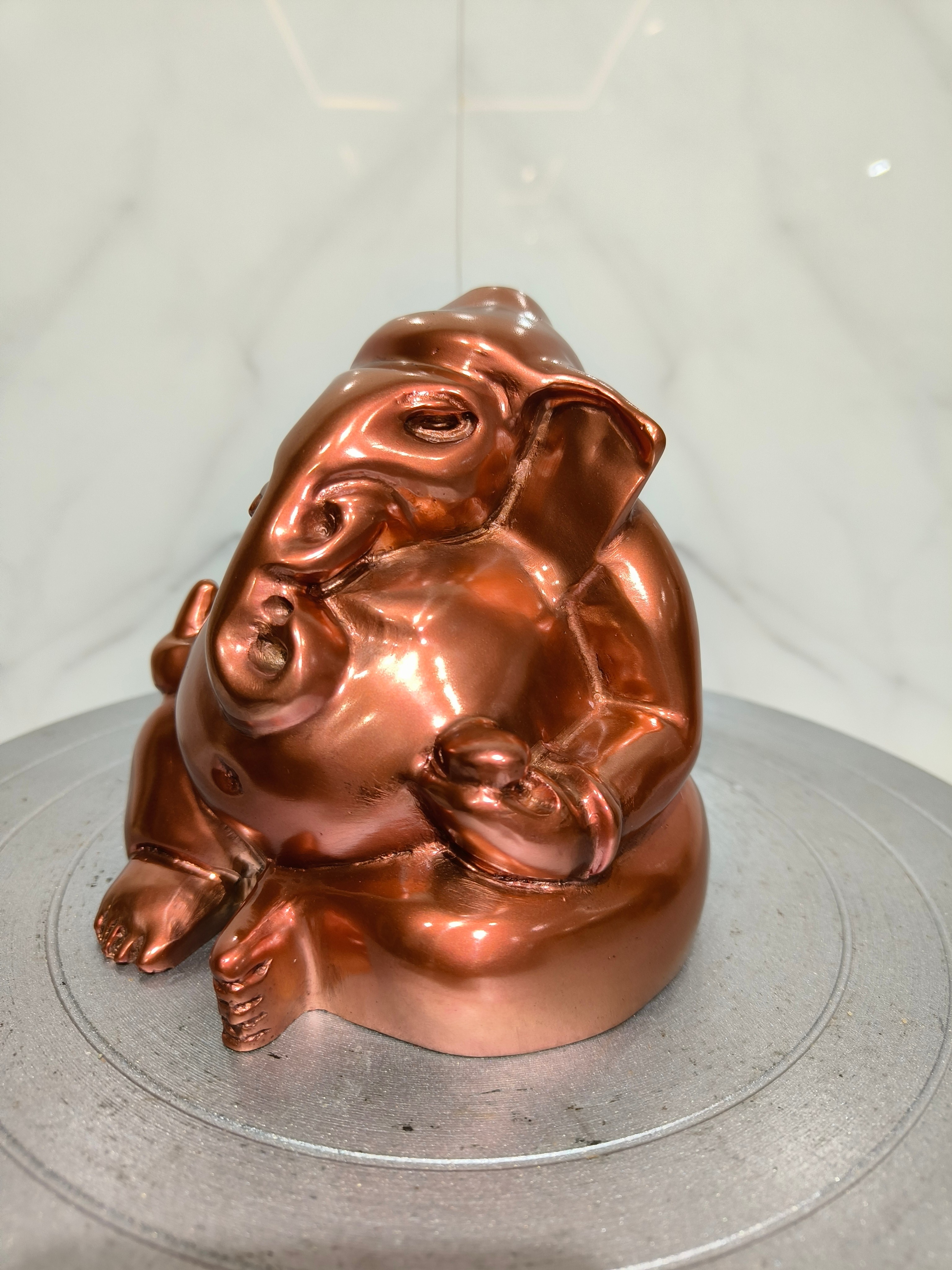 รูปหล่อ พระพิฆเนศ พระพิฆเนศวร ปาง วรมุทรา ปางนั่งประทานพร พิมพ์โบราณ หน้าตัก 5 นิ้ว