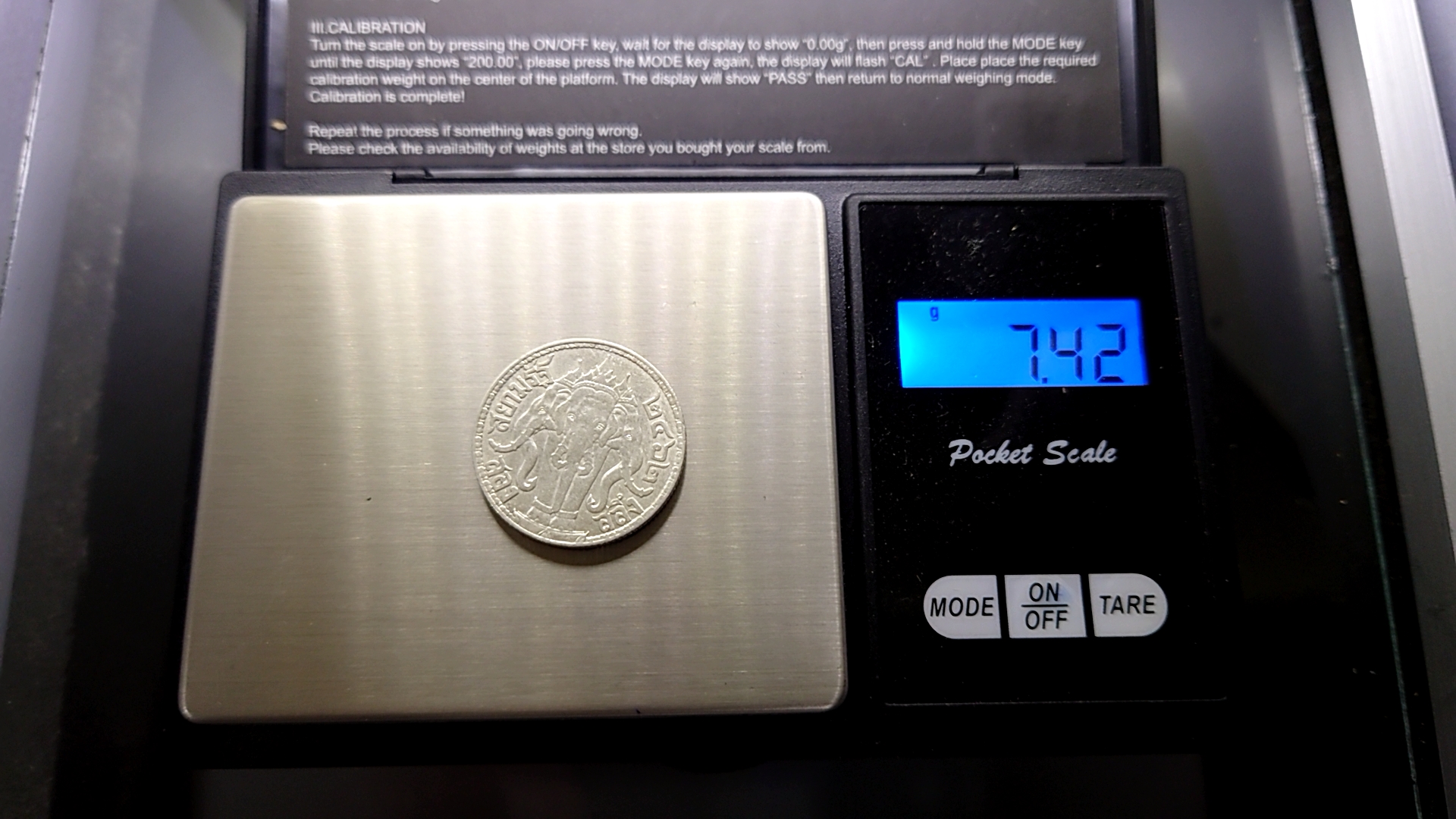 เหรียญเงิน สองสลึง พระบรมรูป-ตราไอราพต รัชการที่6 พ.ศ.2462