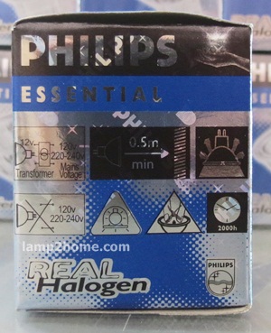 หลอดฮาโลเจน ขั้ว MR16 (12v 50w) ฟิลิปของแท้