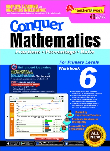 Conquer Mathematics (Shapes • Patterns • Picture Graphs) For Primary Levels Workbook 6