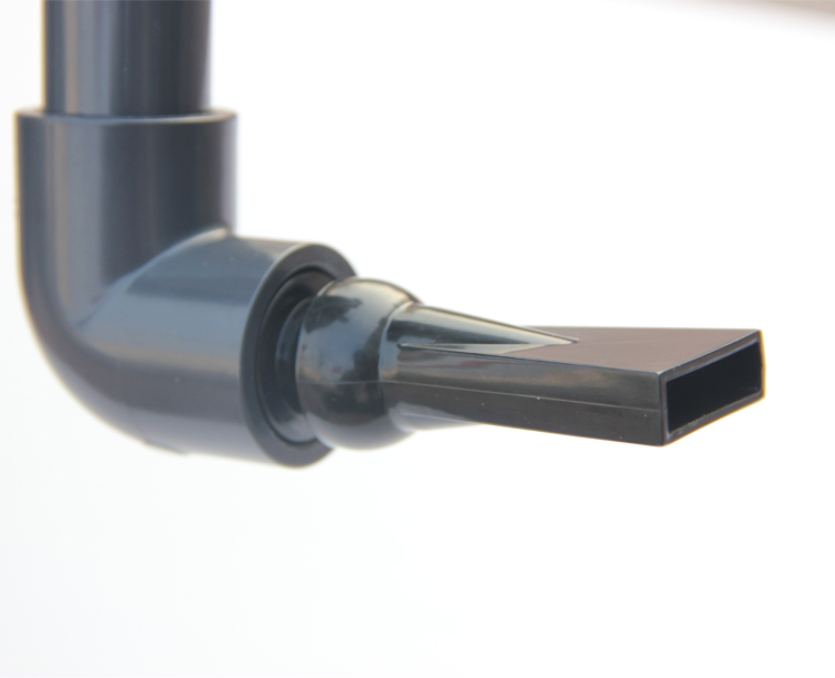 ปลายท่อ น้ำลง ปากเป็ด 25 มิล SANKING สีดำ