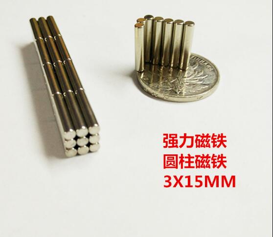 MUISUINGSHOP (10 ชิ้น) แม่เหล็ก Neodymium ทรงกระบอกขนาด 3 mm มีหลายความหนาแรงดูดสูง แม่เหล็กทดลองวิทยาศาสตร์