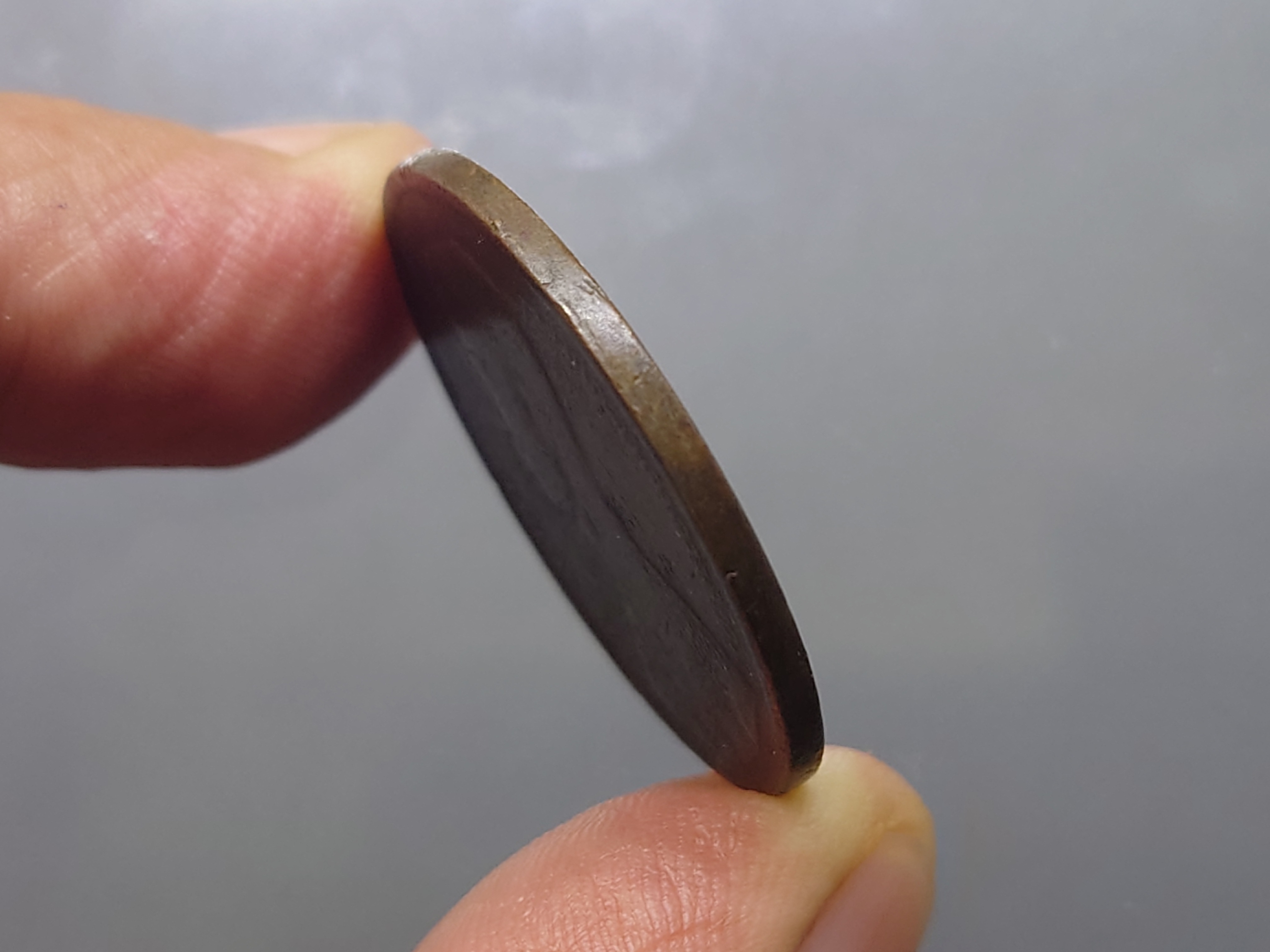 เหรียญเซี่ยว ทองแดง พระบรมรูป-พระสยามเทวาธิราช ร5 ร.ศ.119(พระพักตร์แก่) ตัวติดหายากของรุ่น