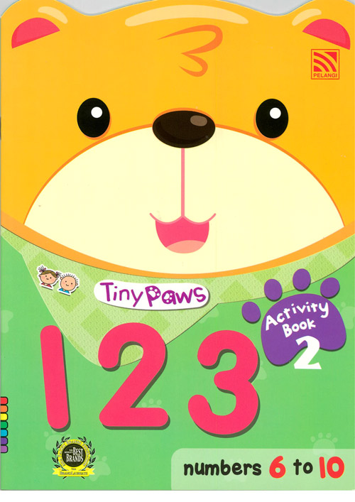 Tiny Paws 123 Activity Book 2 Number 6-10