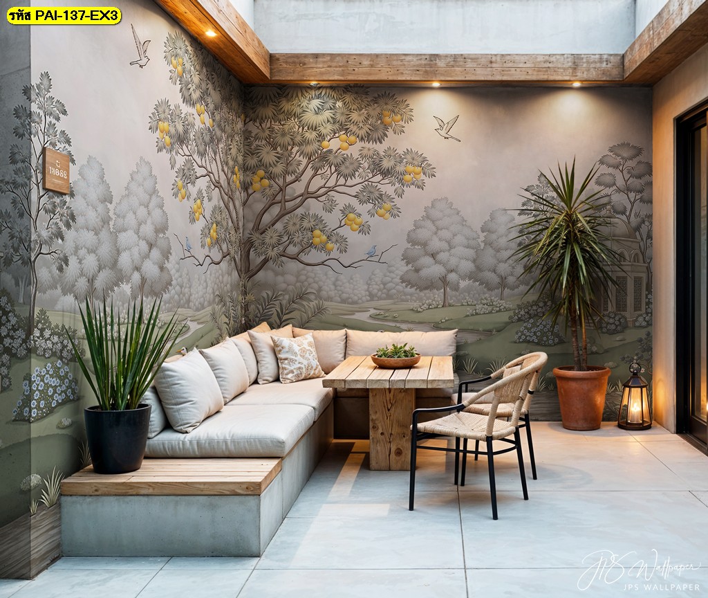 แต่งบ้านให้ร่มรื่นด้วยวอลเปเปอร์ติดผนังสั่งพิมพ์ลายธรรมชาติ