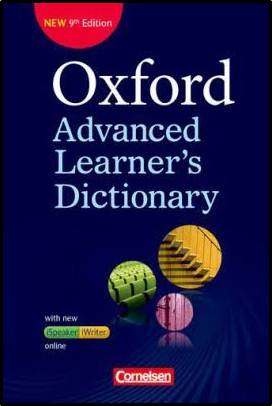 Oxford Advanced Learner's Dictionary, Ninth Edition ISBN 9780194798792