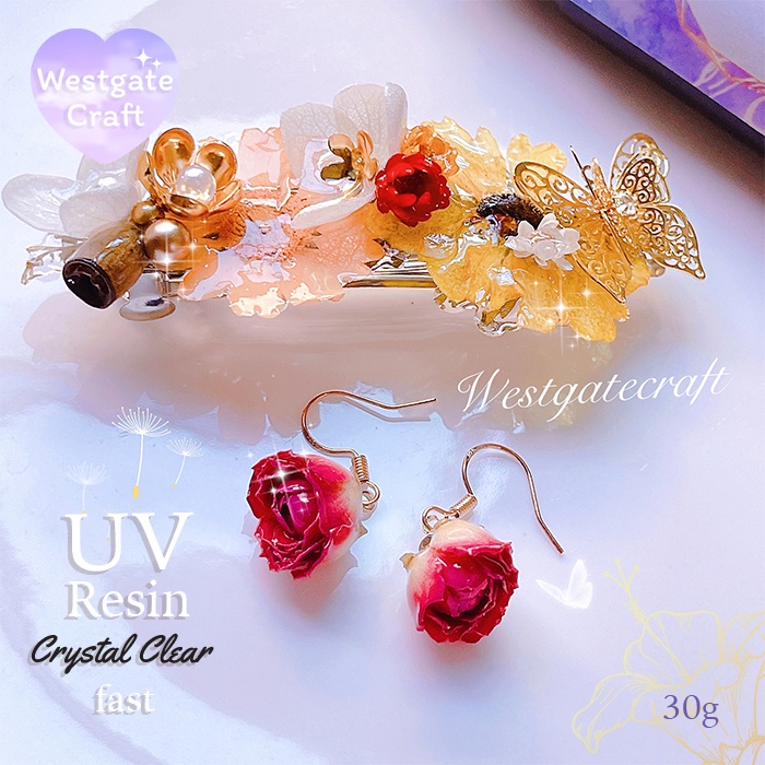 UV Resin Crystal Clear Fast 30g แห้งเร็ว ใสมาก