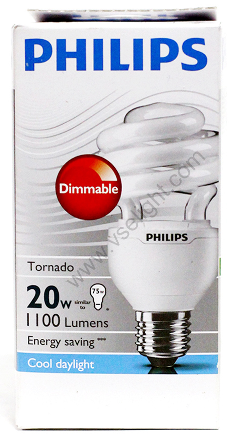 หลอดทอร์นาโด 20W Philips Dimmable รุ่นหรี่ได้ - ลดราคาพิเศษ