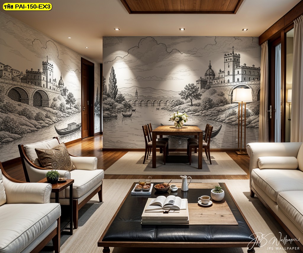 เปลี่ยนบ้านให้หรูหรา ด้วย วอลเปเปอร์พิมพ์ลายวิวเมืองยุโรป