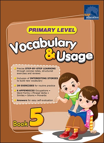 แบบฝึกหัดคำศัพท์ภาษาอังกฤษ ป.5 Primary Level Vocabulary & Usage Book 5