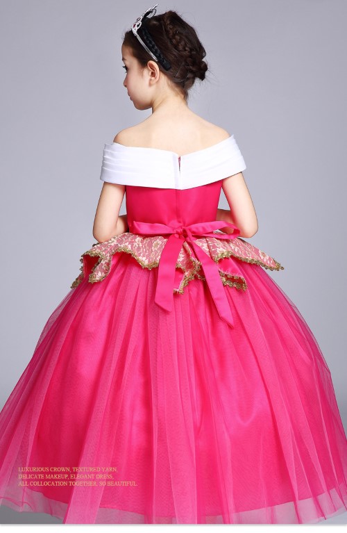 7C87 ชุดเด็ก ออโรร่า เจ้าหญิงออโรร่า เจ้าหญิงนิทรา Aurora Princess Sleeping Beauty Costume