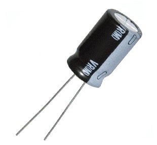 (สั่งขั้นต่ำ 10 ตัว) C คาปาซิเตอร์ 220uF 16V 2000hrs 105°C Size 6.3x11mm ระยะห่างขา 5.0mm