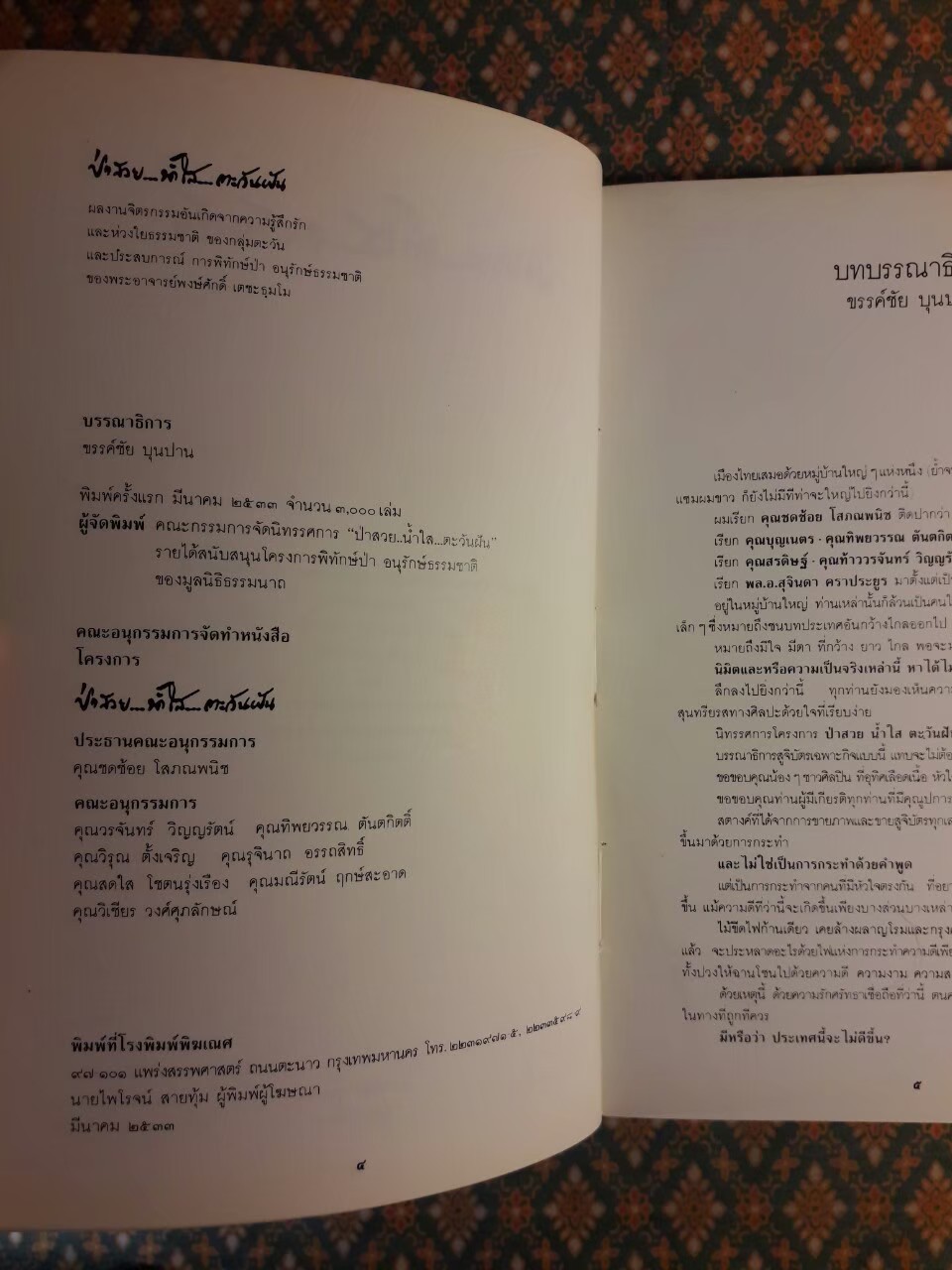 ป่าสวย น้ำใส ตะวันฝัน