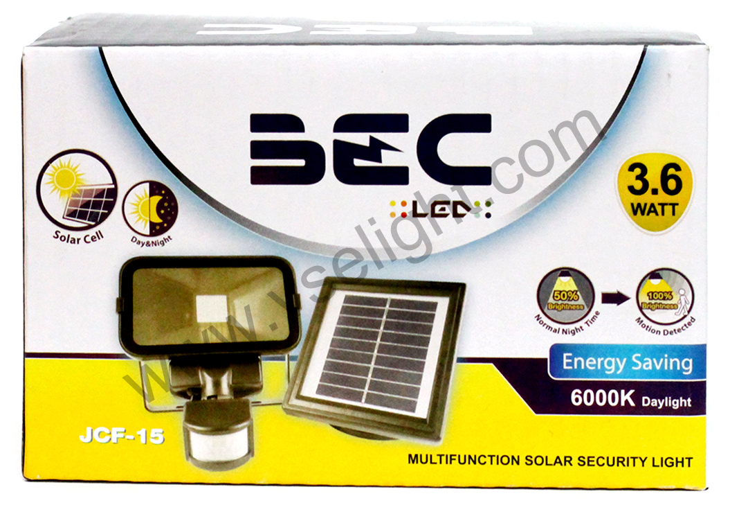 โคม LED Solar cell 3.5W อเนกประสงค์ BEC JCF-15