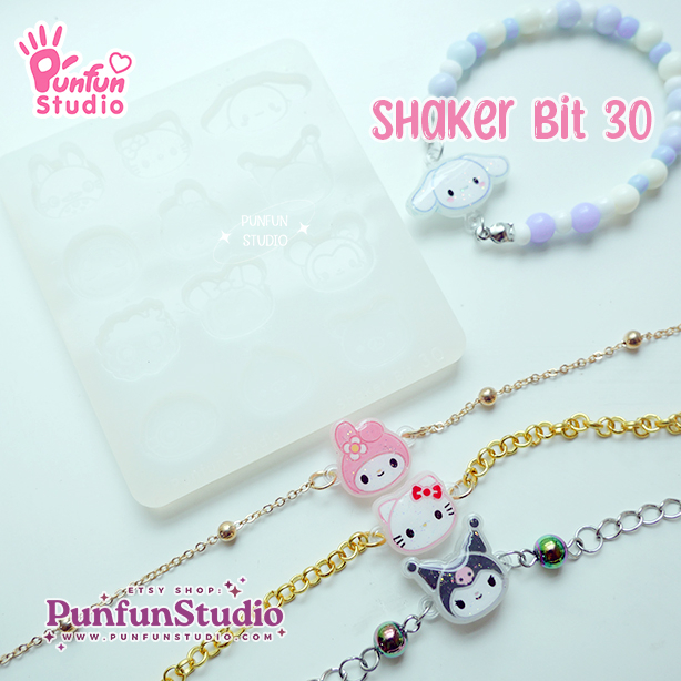 แม่พิมพ์เรซิ่น Shaker Bit 30 Cutie Mix Mold / 12 in 1 / UV Resin Mold / Silicone Mold