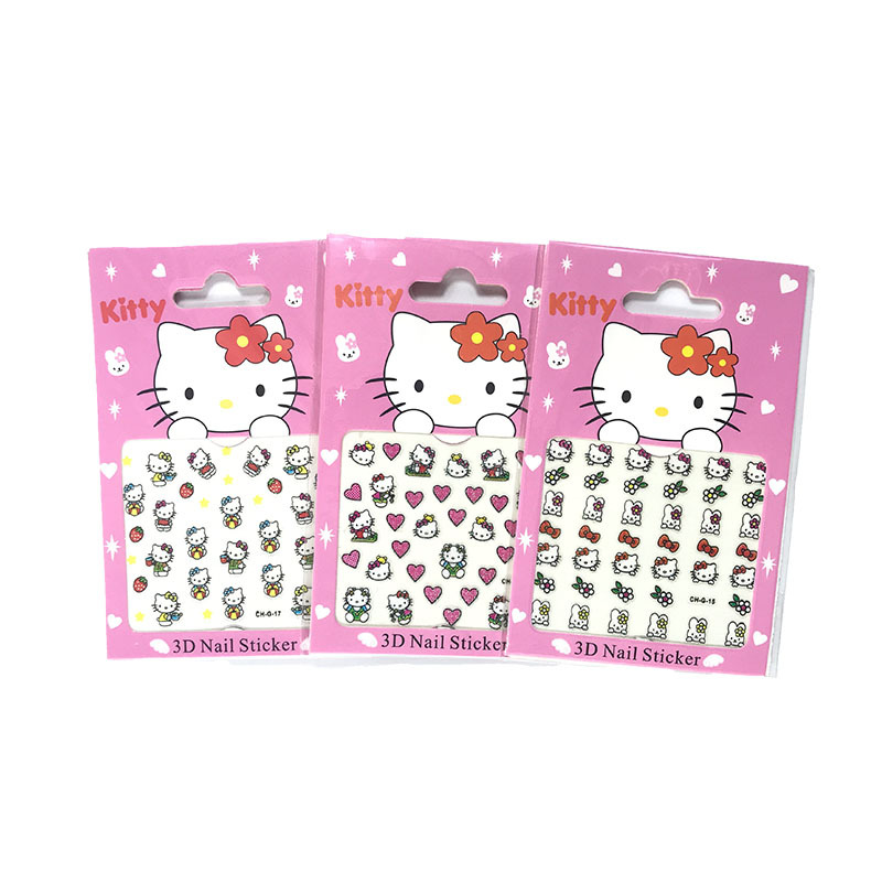 MUISUNGSHOP คละแบบ สติ๊กเกอร์ติดเล็บ ลายการ์ตูน