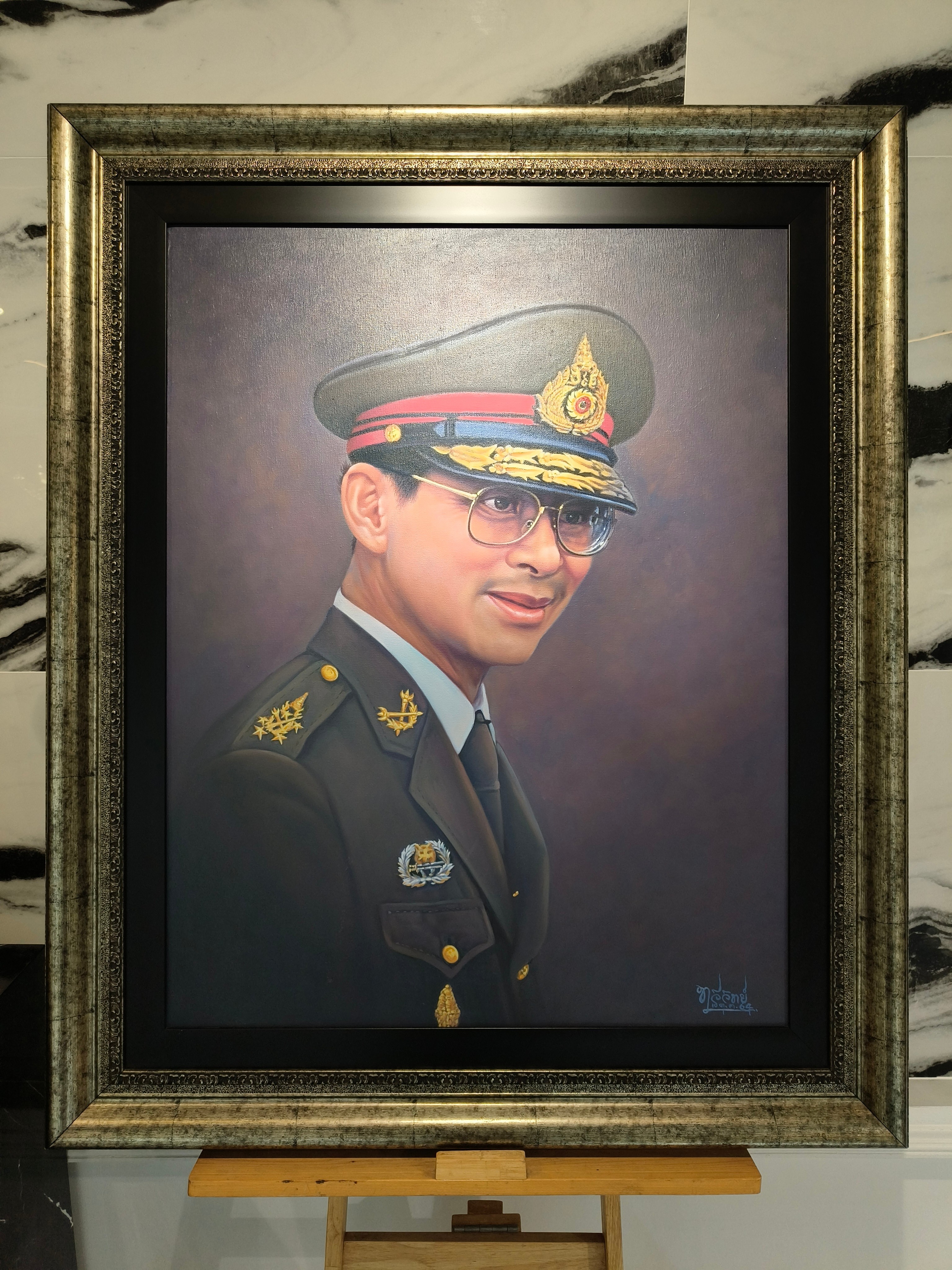 ภาพวาด พระบาทสมเด็จพระเจ้าอยู่หัว รัชกาลที่ 9 ร.9