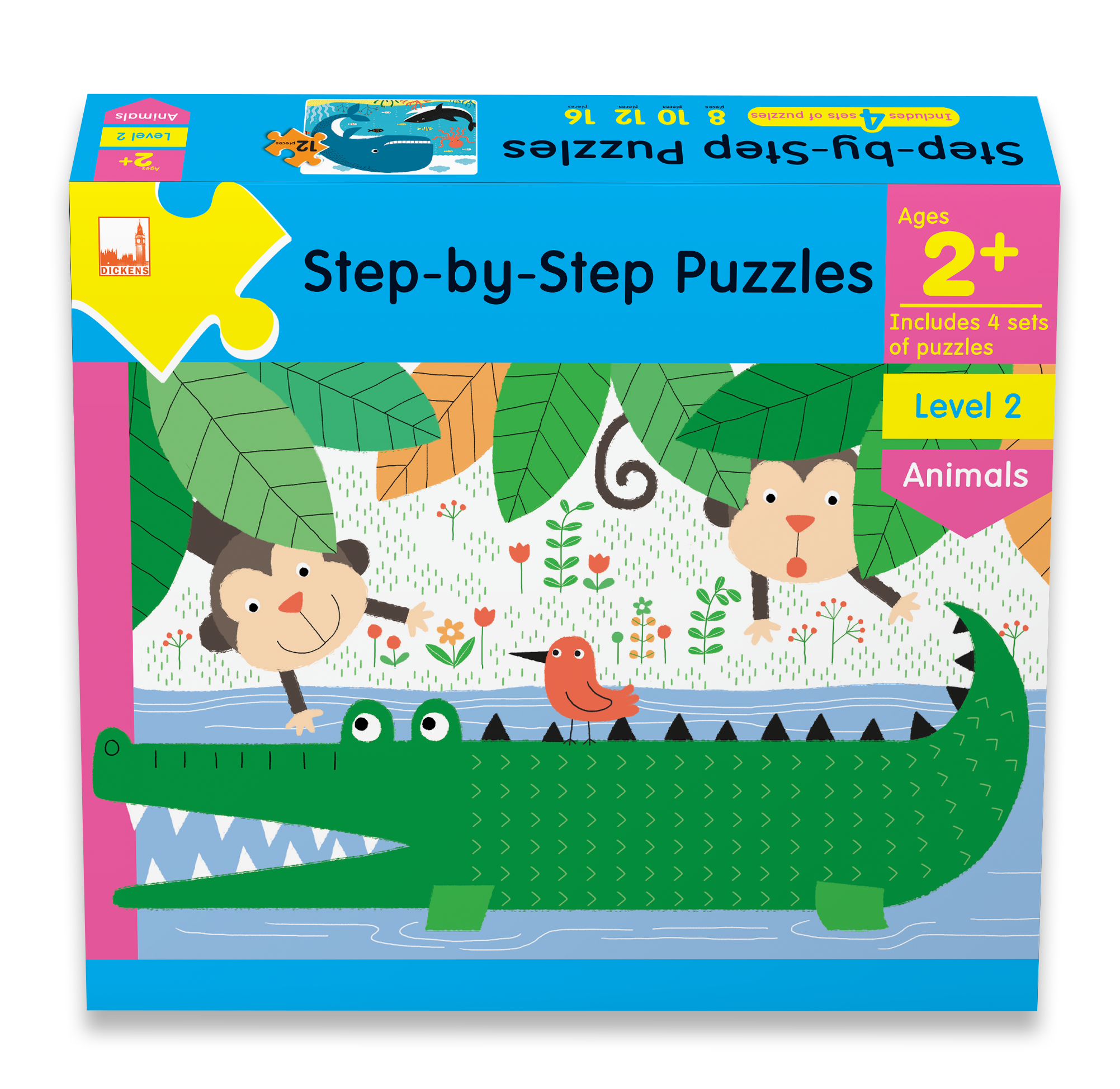Step By Step Puzzles Level 2 - Animals Age 2+