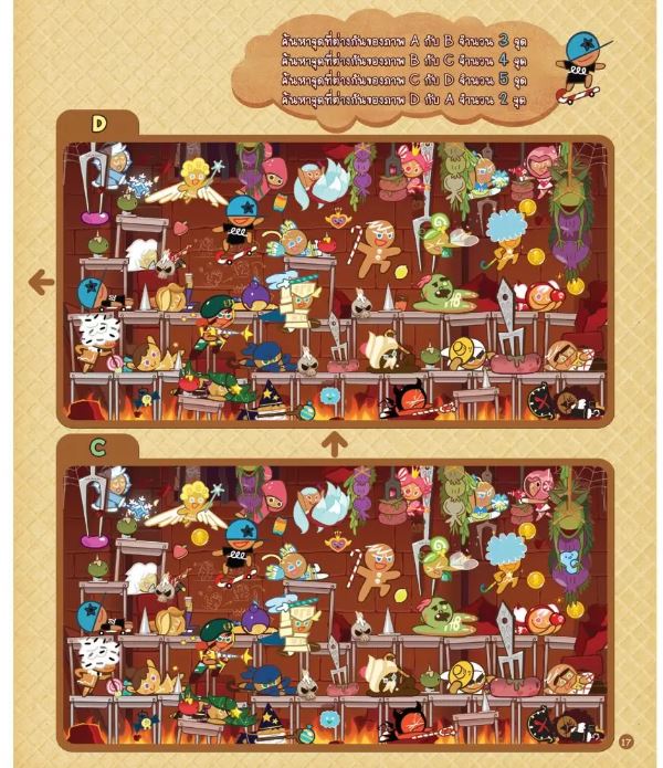 NANMEEBOOKS หนังสือ คุกกี้รันเกมปริศนา เล่ม 2 ภารกิจจับผิดภาพ