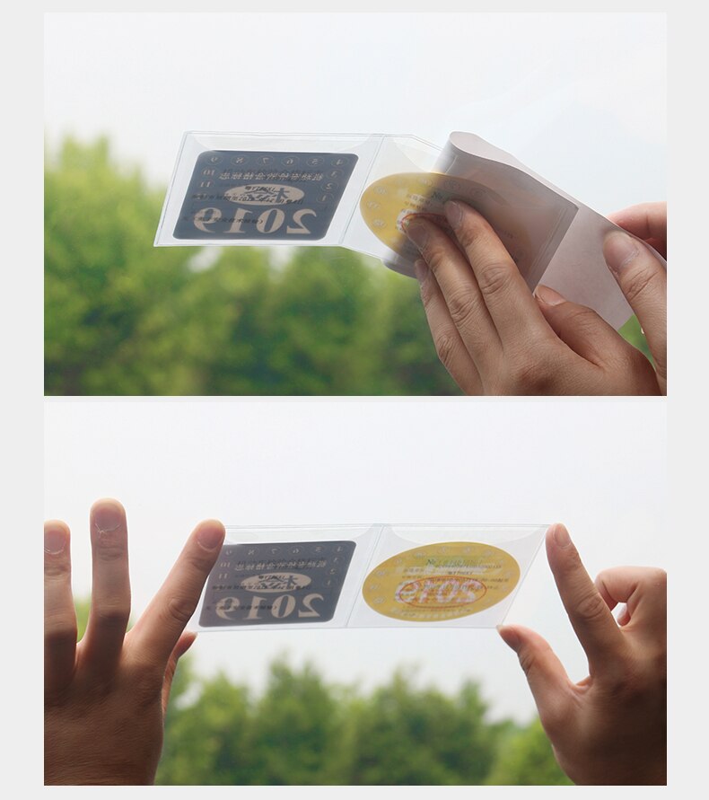 MUISUNGSHOP แผ่นติดป้าย พรบ. บัตรผ่าน แบบสองช่อง