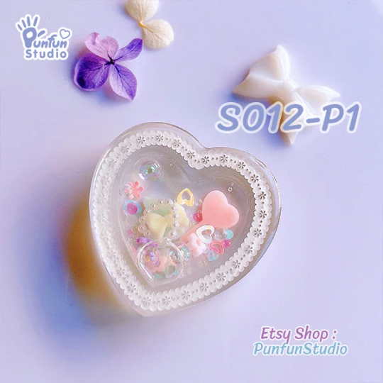 แม่พิมพ์ซิลิโคน SHAKE S012/2 หัวใจหนา A แบบกลวง