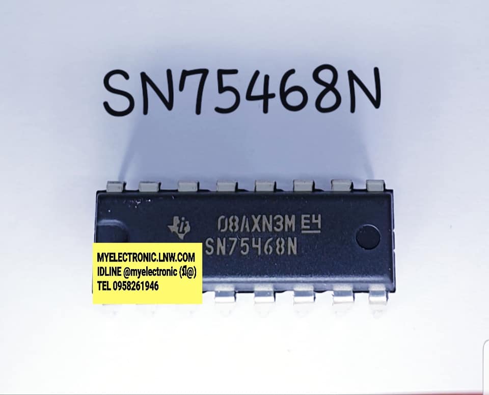 SN75468Nยี่ห้อTEXAS/ ตัวถังDIP16ขาราคาตัวละ