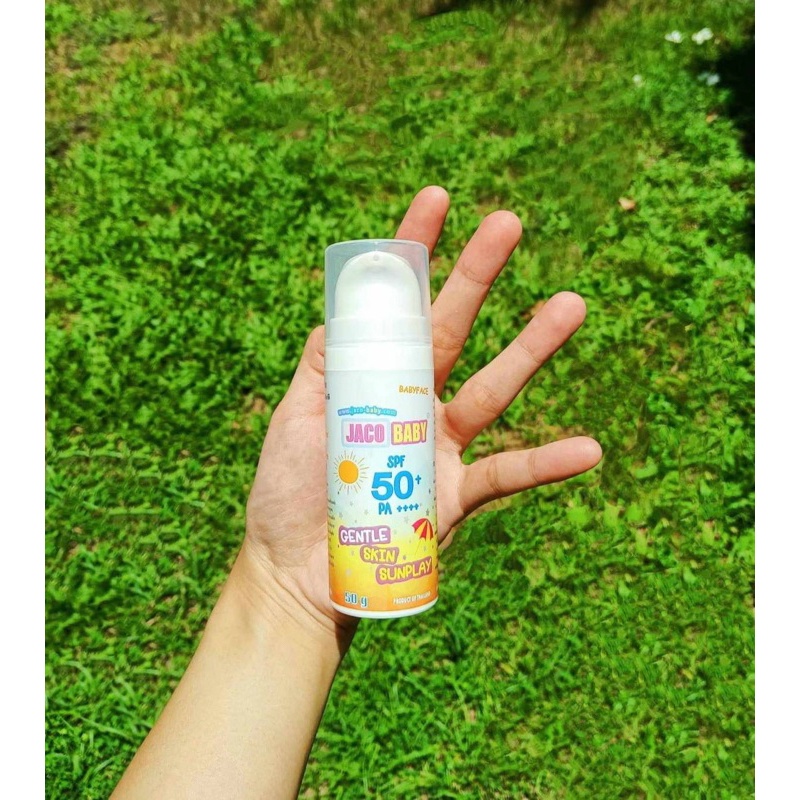ครีม กันแเดด เด็ก JACO BABY GENTLE SKIN SUNPLAY SPF 50+ PA++++