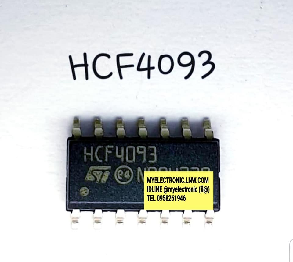 ขายไอซี HCF4093ยี่ห้อSTตัวถังSMD14ขาราคาตัวละ