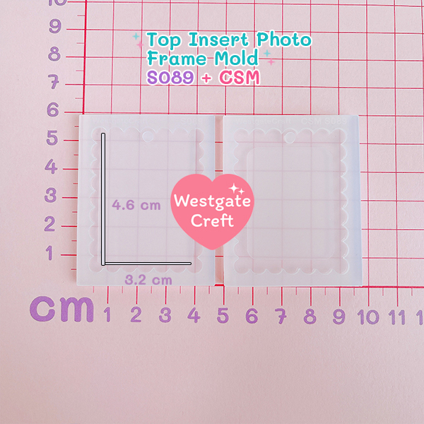 แม่พิมพ์ซิลิโคน SHAKE S089 Top Insert Photo Frame Mold + CSM