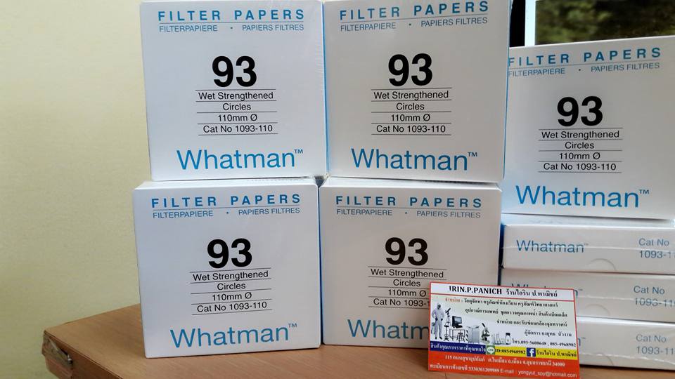 กระดาษกรอง ( WHATMAN ) มีจำหน่าย ทุกเบอร์ ทุกขนาด