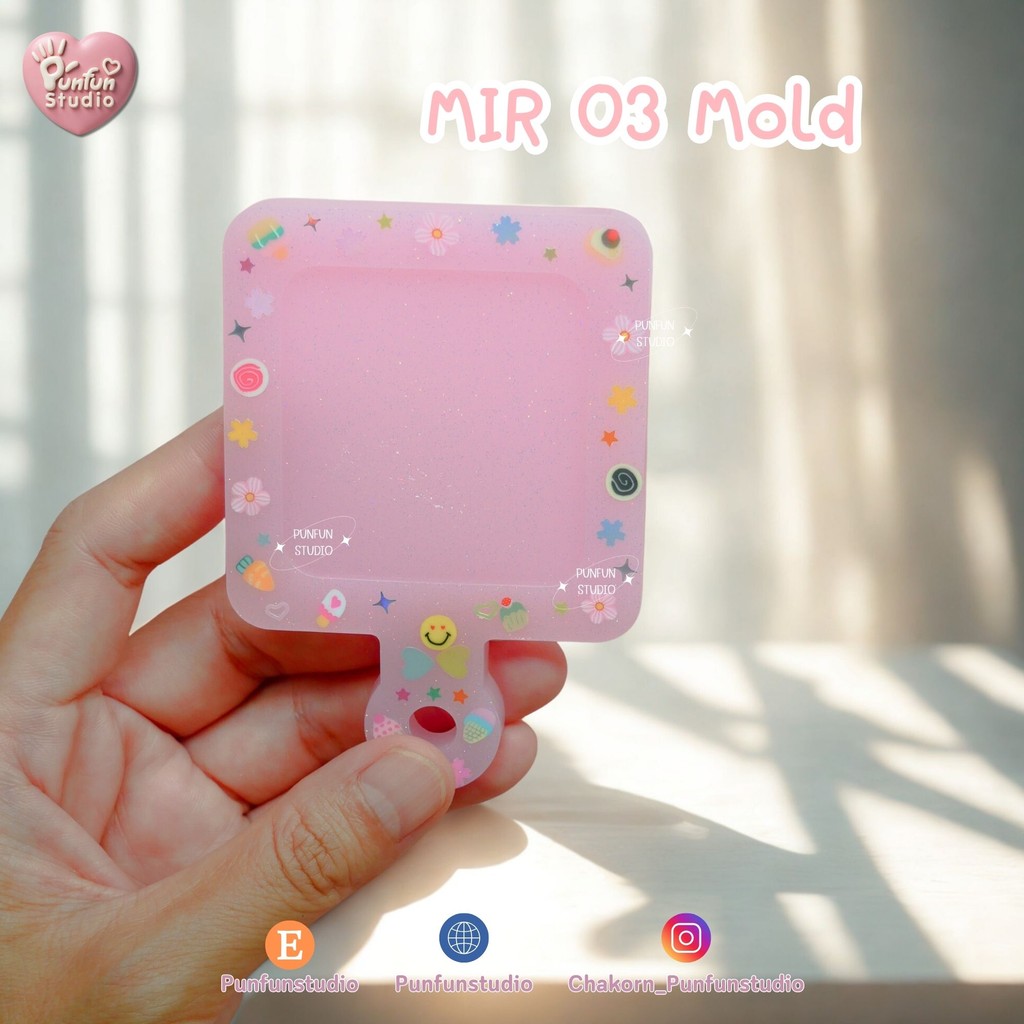 แม่พิมพ์กระจก MIR 01-03 Mold / พิมพ์กระจกห้อยพวงกุญแจ