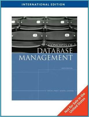 Concepts of Database Management ISBN 9780538745321