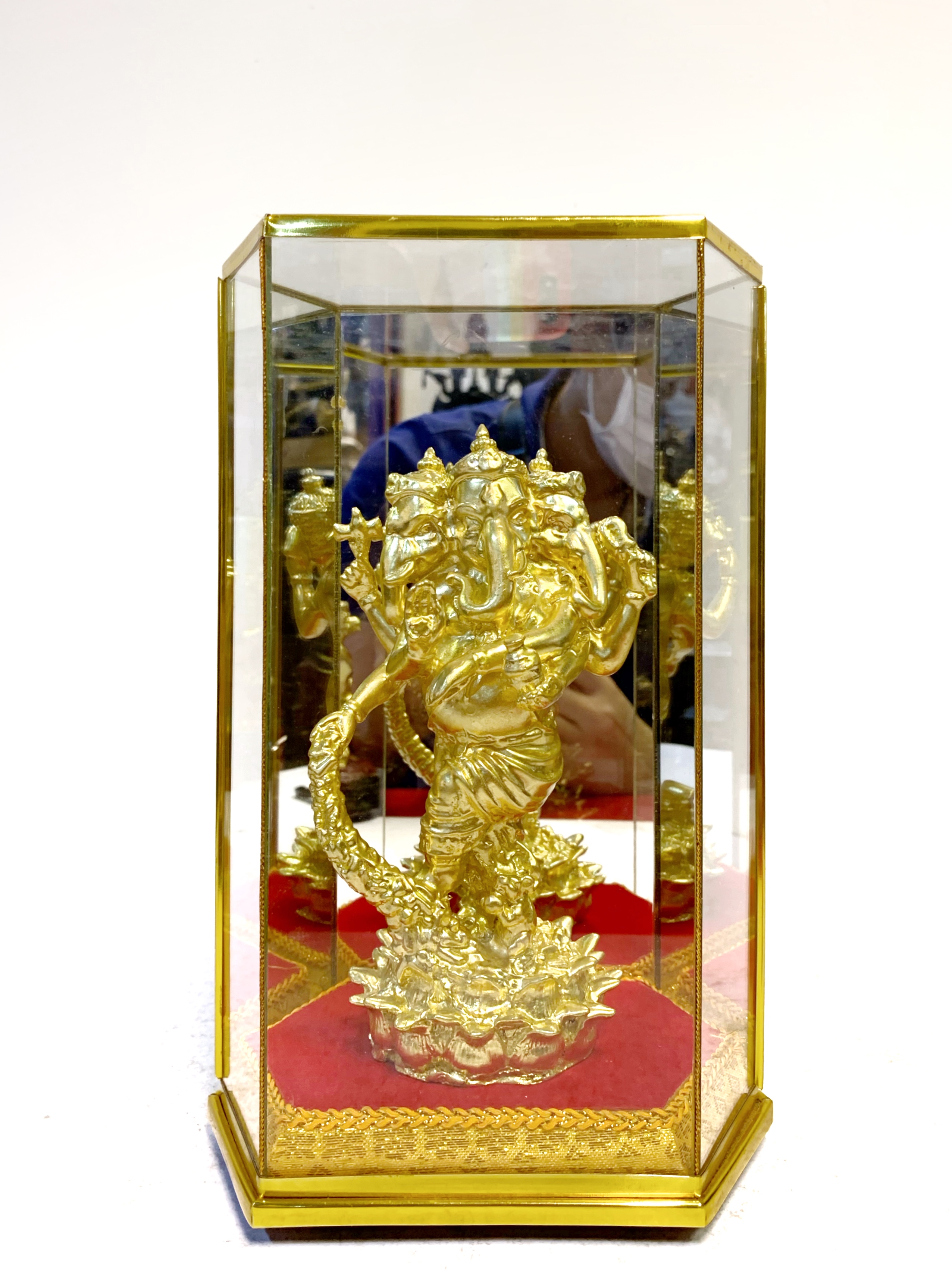 พระพิฆเนศ 3 เศียรนาฏราช สูง 7 นิ้ว