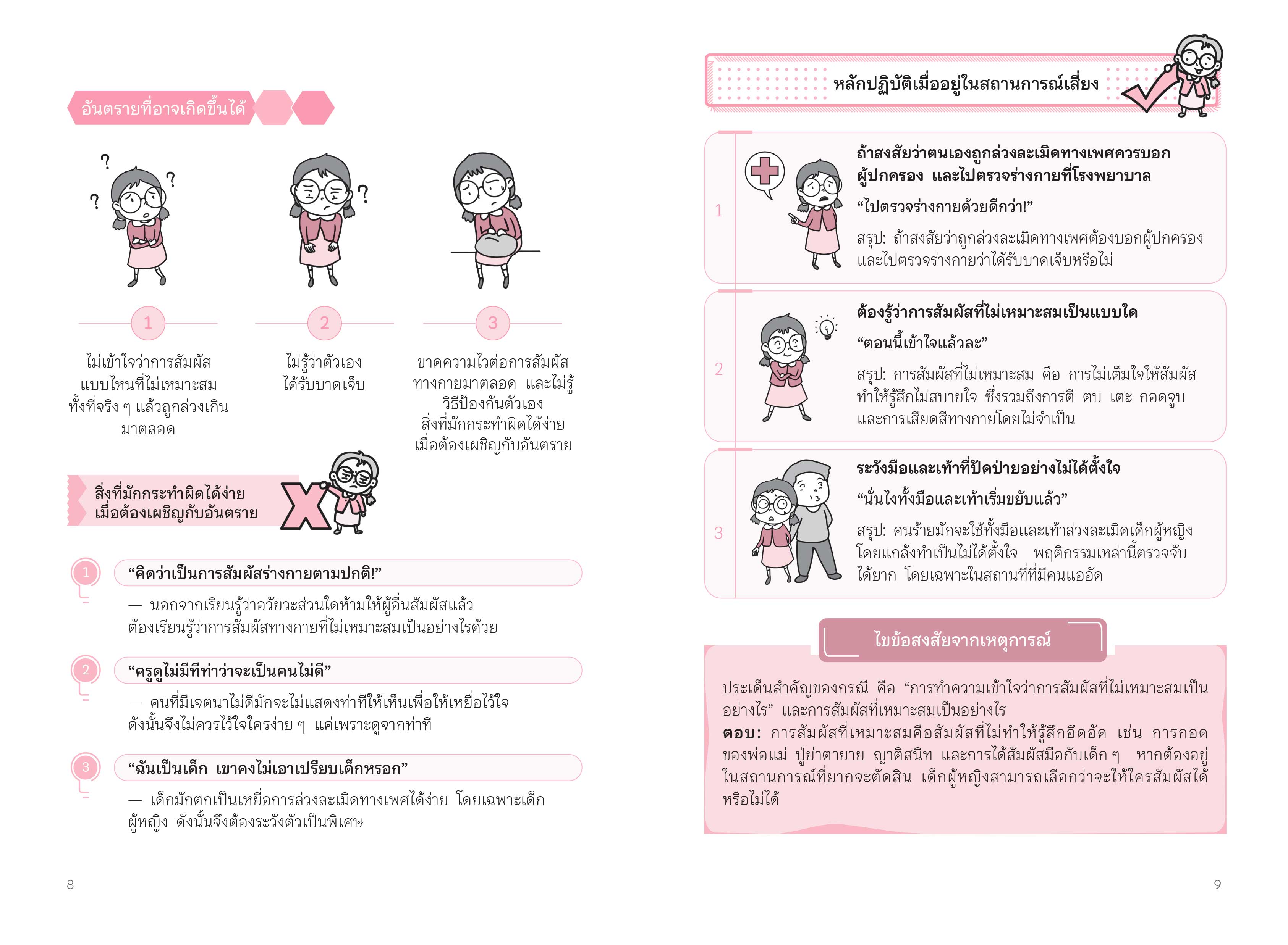 NANMEEBOOKS หนังสือ ป้องกันการล่วงละเมิดและสร้างความปลอดภัย เด็กหญิง อันตรายใกล้ตัว : Parenting รักลูก ครอบครัว เลี้ยงลูก
