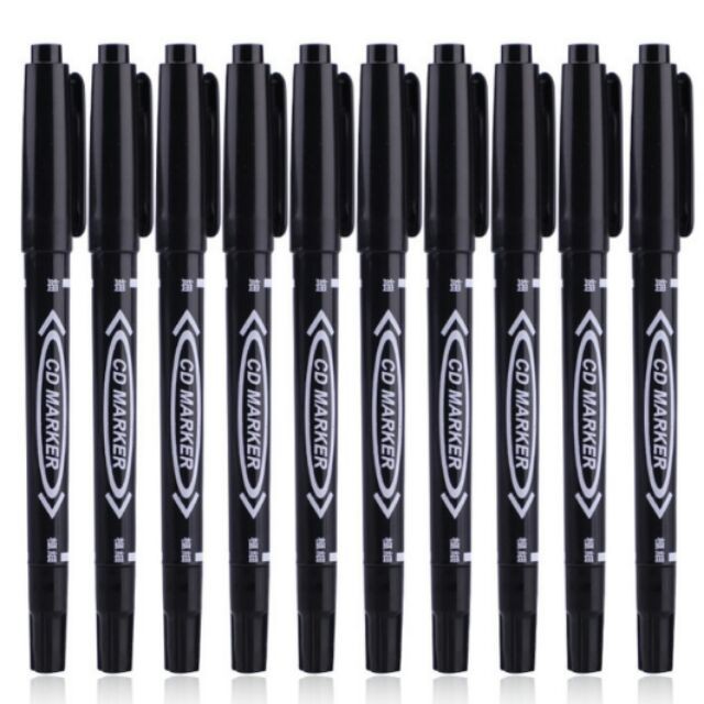 MUISUNGSHOP CD MARKER ปากกา Permanent เขียนซองไปรษณีย์พลาสติก (กันน้ำ) ปากกาเขียนซองไปรษณีย์ ซอง จม. ซีดี CD สูตรน้ำมัน