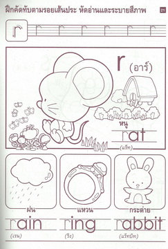 เรียนคัดและอ่าน a-z (ตัวพิมพ์เล็ก)