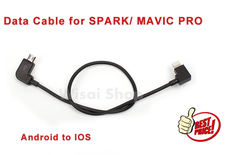 สายรับส่งข้อมูล Data Cable สำหรับ DJI Spark / Mavic Pro - Android To IOS