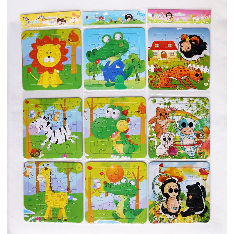 MUISUNGSHOP (1 แผ่น) จิ๊กซอกระดาษแบบ 12/16 ชิ้น สุดคุ้ม ของเล่นเสริมพัฒนาการ จิ๊กซอว์เสริมพัฒนาการสำหรับเด็ก