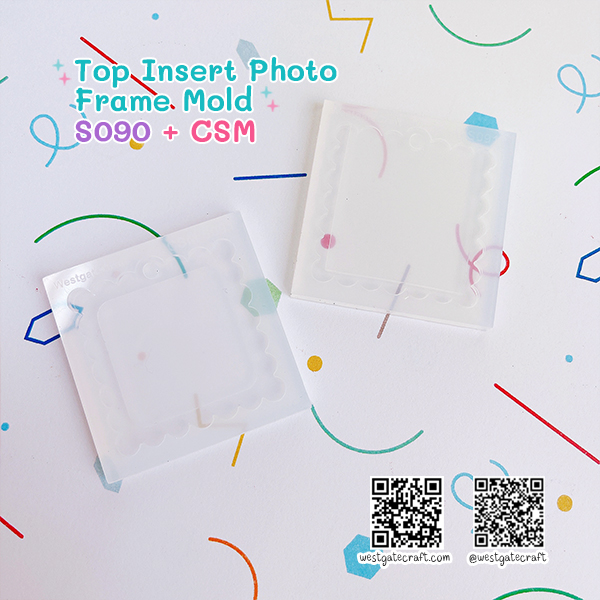 แม่พิมพ์ซิลิโคน SHAKE S090 Top Insert Photo Frame Mold + CSM