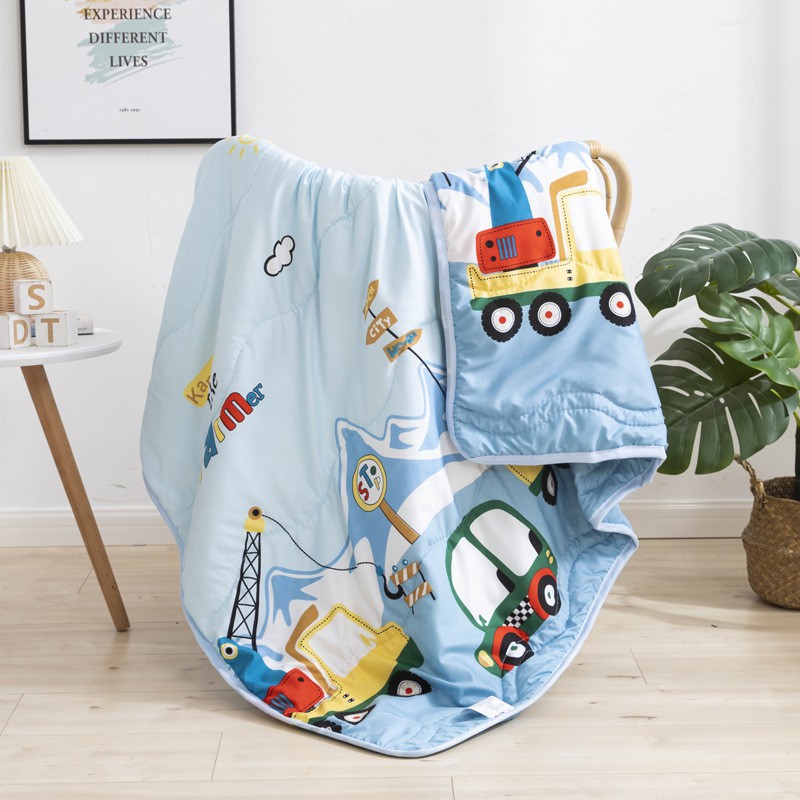 MUISUNGSHOP ผ้าห่มเด็ก ผ้ารองนอน ลายการ์ตูน ผ้าห่มฝ้ายญี่ปุ่น ขนาด 110x150 ซม KID blanket