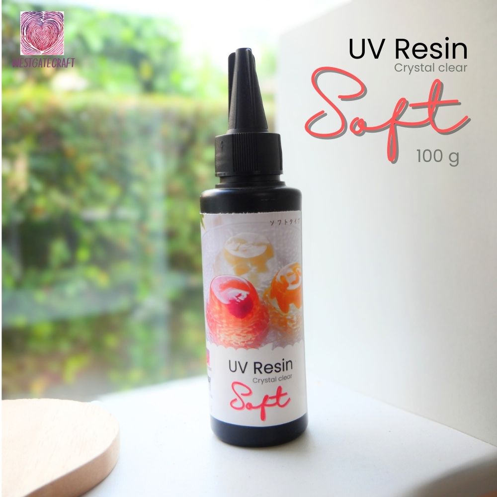 UV Resin Crystal Clear Soft 100g นุ่ม ใสมาก ทนเหลือง