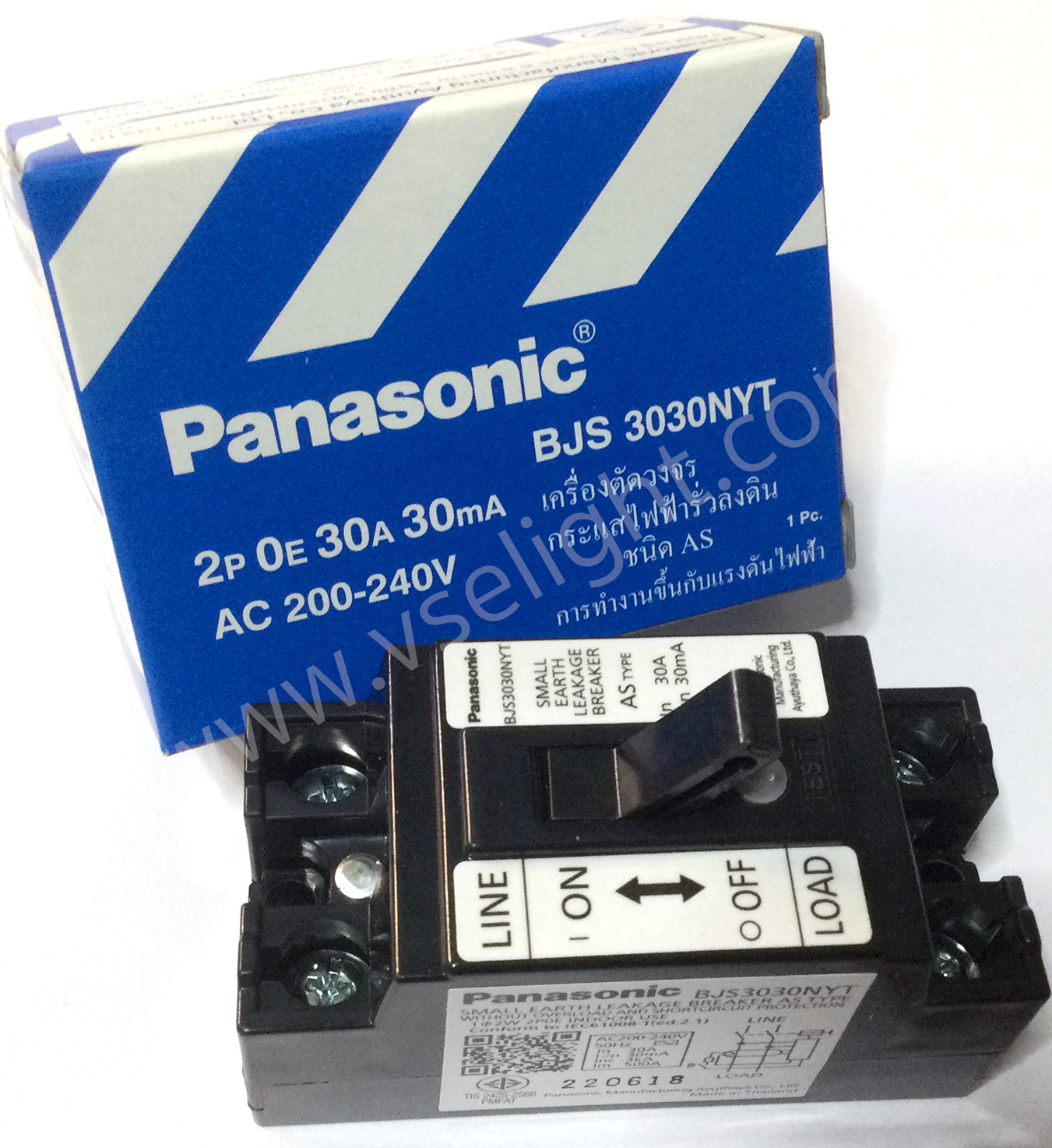 เบรคเกอร์กันดูด 30A Panasonic Earth Leakage BJS 3030NYT